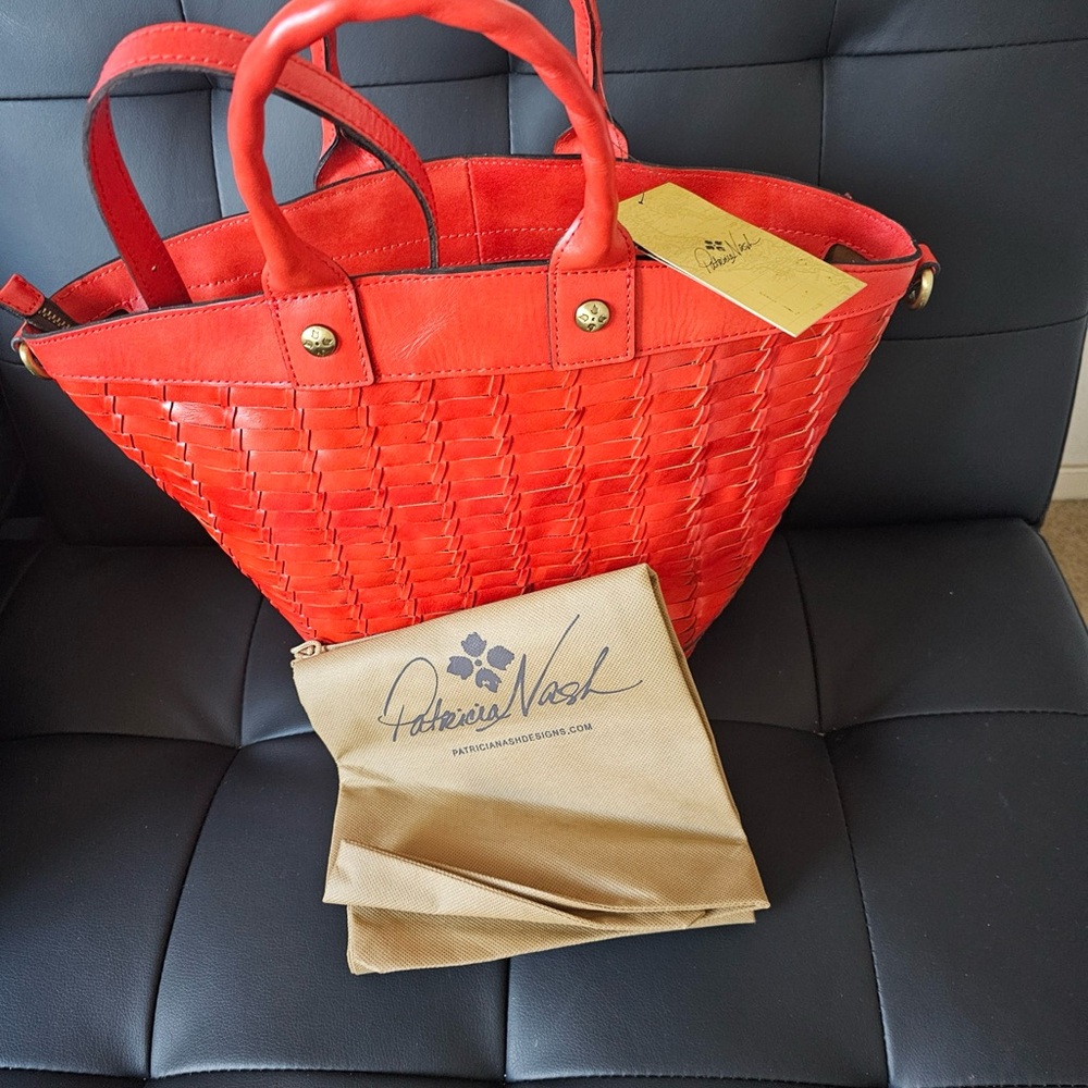 Patricia Nash Emiliano large woven hand tote